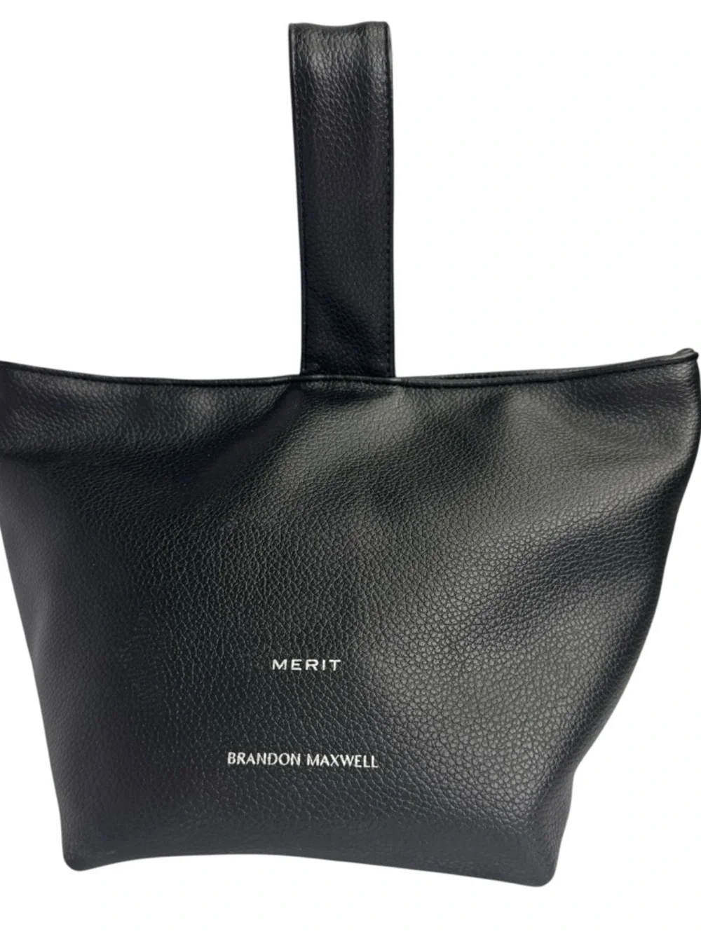 MERIT x Brandon Maxwell Signature Bag Black Sculptural Wrist Bag